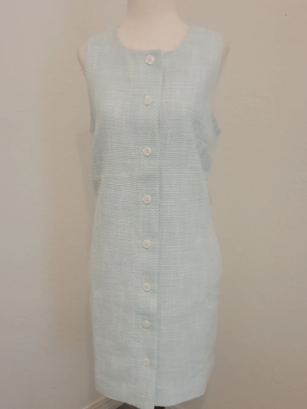 J. Crew Sleeveless Button-Front Midi Dress